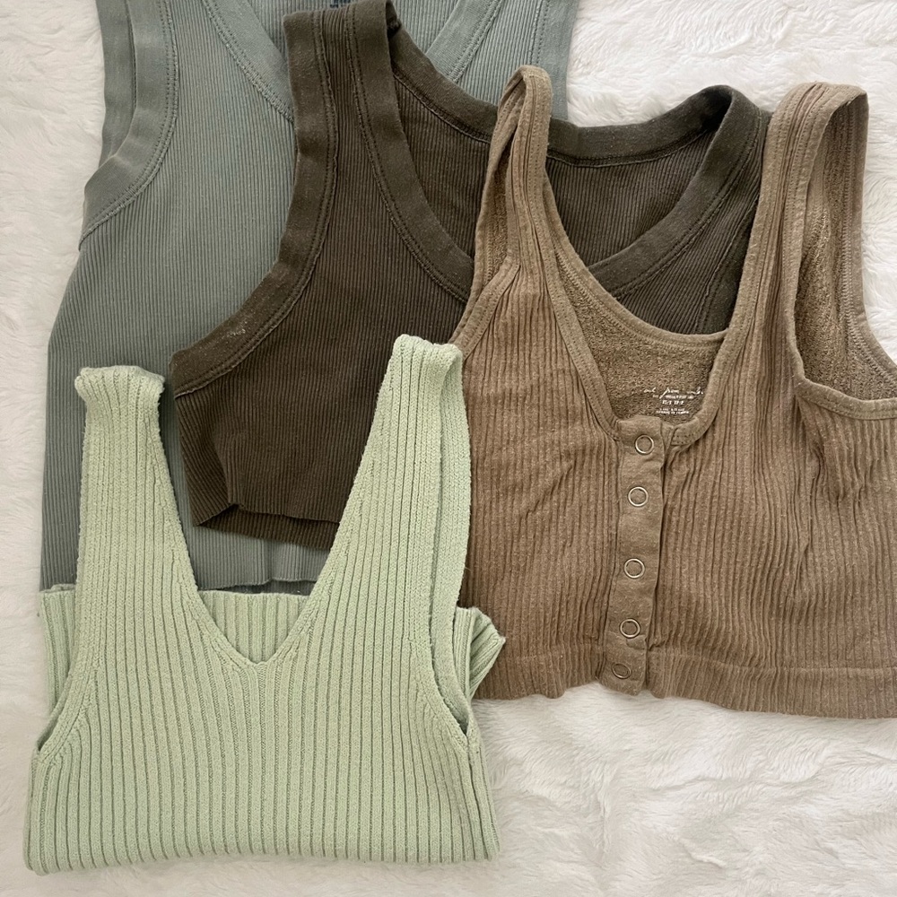 Bundle of Green tank tops